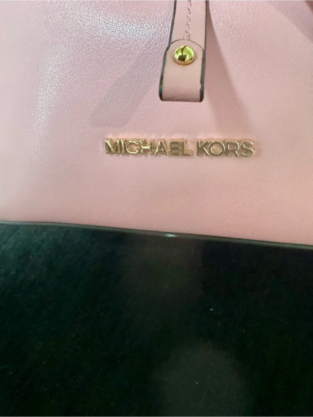 Michael Kors Pink Leather Drawstring Bucket Crossbody